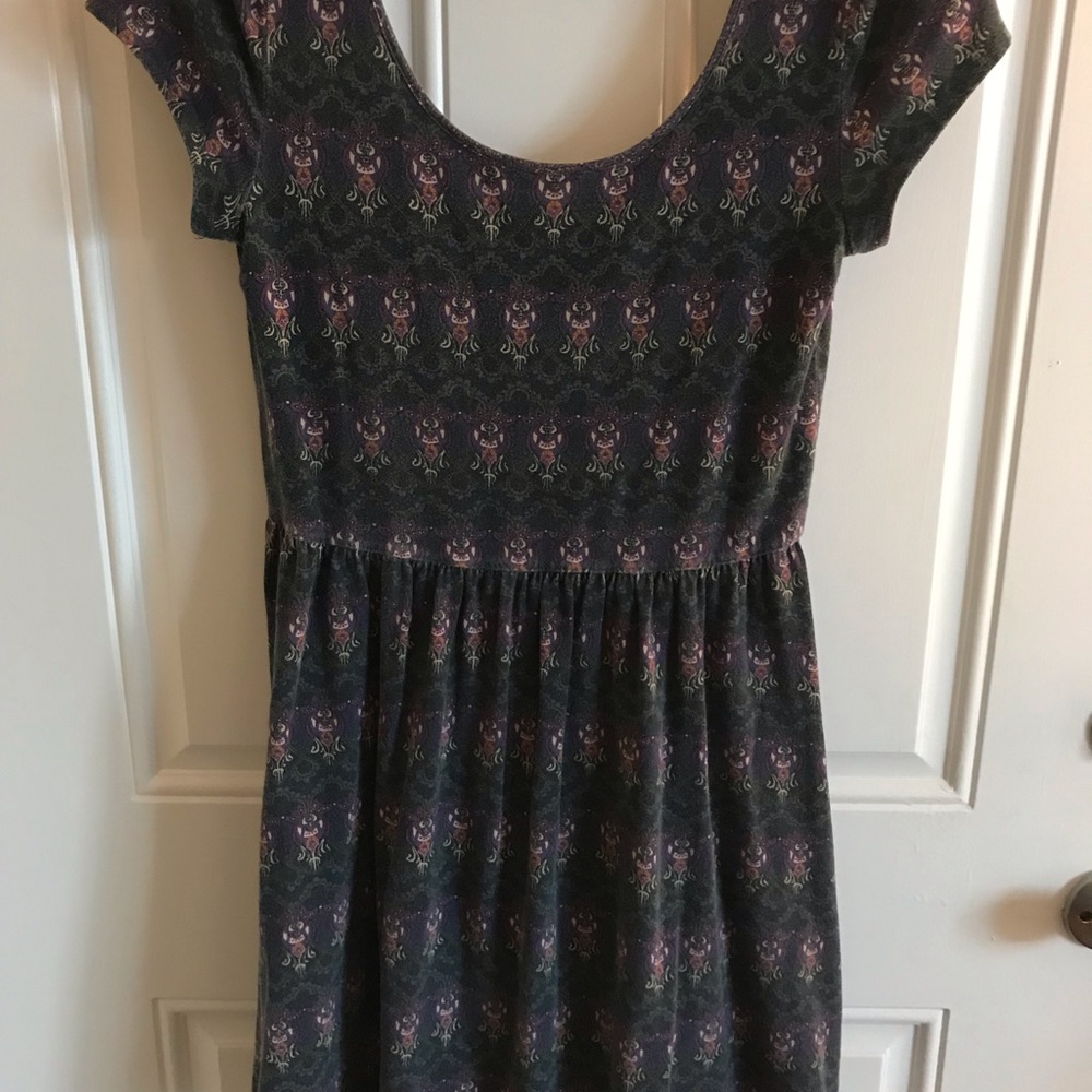 Navy Floral Dress